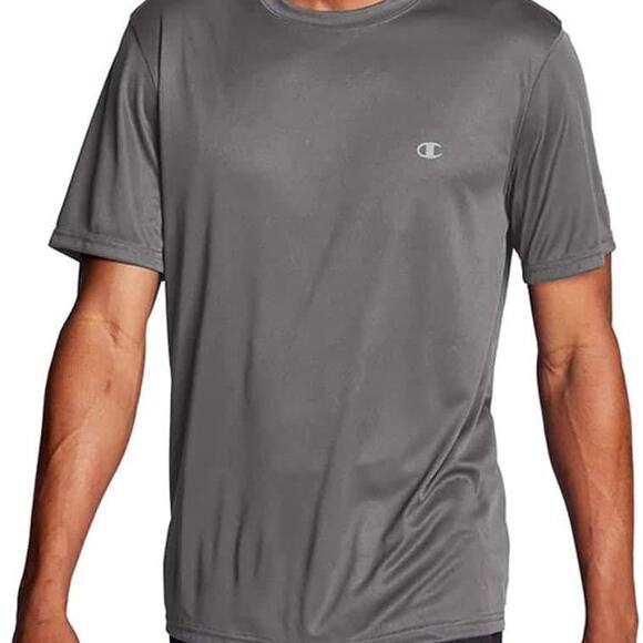 Champion Men's Double Dry Tee. Quarry (gray) Size S - Picture 1 of 4